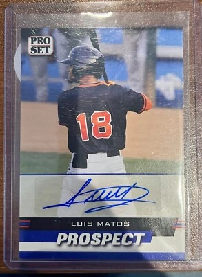 LUIS MATOS - 2022 Leaf Pro Set Prospect - RC - AUTO - Image 1 of 2