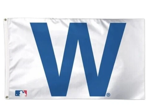 Chicago Cubs W “Fly The W” 3’ x 5’ Flag MLB Authentic! Cover
