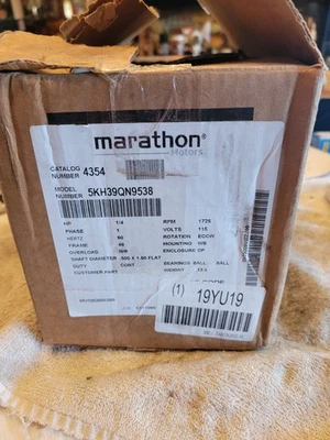 Marathon Electric 4354 Motors 5KH39QN9538  - Image 1 of 4