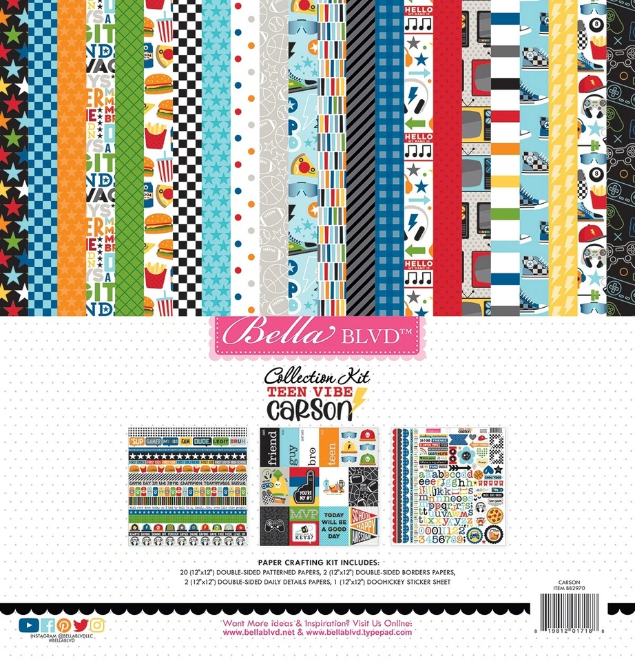 Bella Blvd Collection Kit 12"X12"-Teen Vibe Carson - Image 1 of 1