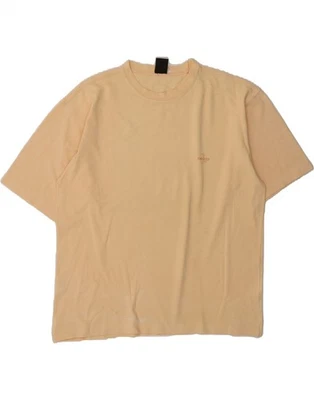 TRUSSARDI JEANS Mens T-Shirt Top Medium Yellow Cotton AY02 - Image 1 of 4