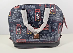 Disney Dooney & Bourke "Hello Mate" Mickey Minnie Londres Inglaterra Bolso Cartera Nuevo con Etiquetas - Imagen 1 de 4