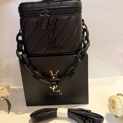 New YSL  Beaute  GWP VIP Vanity Case Converted Bag Black NEW - black Hardware - Image 1 of 4