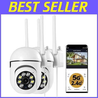 Cámara impermeable de detección de movimiento paquete de 2 Foto 1 de 4