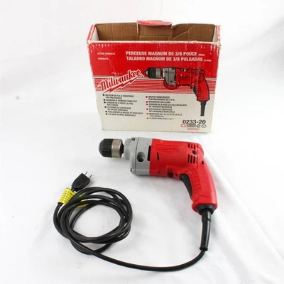 Milwaukee Magnum 3/8” Corded Drill Tested Working - Image 1 of 4
