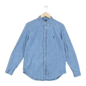 Ralph Lauren Denim Shirt Boys Size XL Blue Lightweight Button-Down - Picture 1 of 14