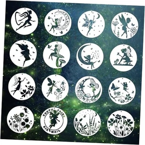 Fairy Stencils for Crafts - 16 Pcs Stencils Templates for Painting, fairy - Picture 1 of 7