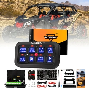 AUXBEAM BA80 8 Gang Switch Panel Automatic Dimmable Control for Can-Am Maverick - Picture 1 of 12