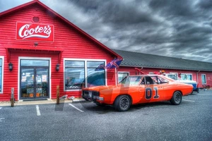 General Lee HDR Fotografie von Leo Czerniak auf Metall - Bild 1 von 2