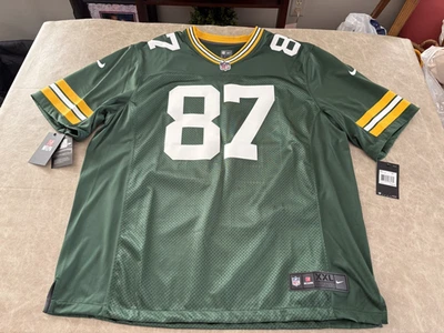 Jordy Nelson 绿湾包装工队耐克品牌球衣缝制男式 2XL * 新 * — 第 1/4 张图片