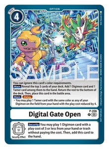Digital Gate Open - P-206 NM - Digimon TCG - Picture 1 of 1