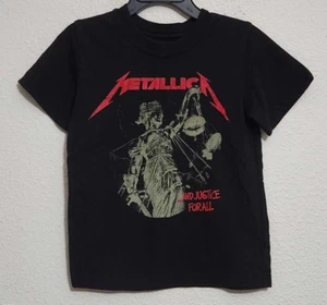 Metallica & Justice For All- Graphic Print Boys Size 4T Short-Sleeve T-Shirt - Picture 1 of 3