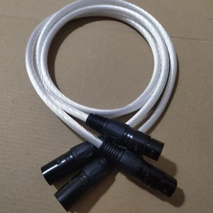 Pair 5N OCC Copper Silver Plated XLR Balanced Cable HiFi Audio Interconnect Wire - Picture 1 of 8