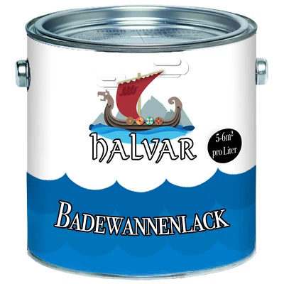 Halvar 2 K Bathtub Paint Bath Coating CHOICE OF COLOURS FIBREGLASS - Image 1 of 4