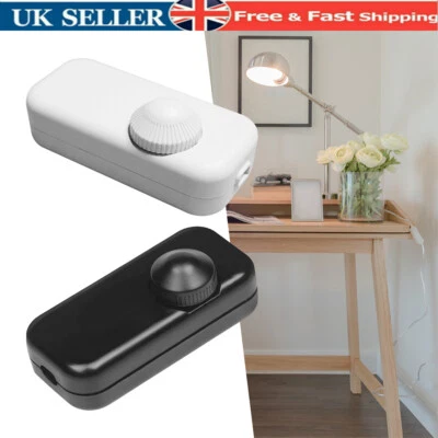 Inline LED Dimmer Switch Built-in Rotary ON/OFF & Knob Control Dimmer for Dim UK - Image 1 of 4