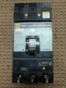 KCB34150 Square D Circuit Breaker 150A, 480V, 3P, Series 2 - Picture 1 of 4