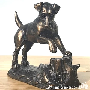 Jack Russell Terrier ornament bronze effect figurine sculpture by Harriet Glen - Picture 1 of 4
