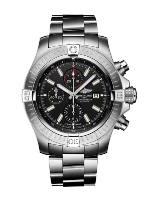 Breitling Super Avenger Chronograph 48 A13375 Men’s Automatic Steel Watch B&P 22 - Image 1 of 4