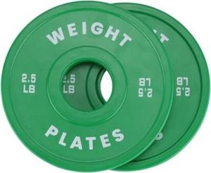 1 Pair Bumper Plates 2" Olympics Rubber Weight Plates 1.25 /2.5/5/10 LBS Plates - Picture 1 of 10