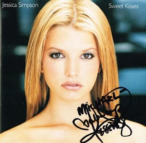 Jessica Simpson SIGNED CD Sweet Kisses COA - Picture 1 of 1