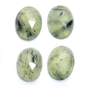 Prehnite Oval Rose Cut 5x7mm To 20x25mm Natural Loose Gemstone IN297 - Imagen 1 de 5