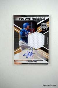 Casey Opitz 2022 Panini EEE Future Threads Signatures Patch Auto #FTS-CO Cubs