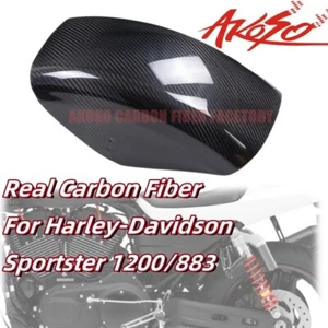 For Sportser 883 1200 Super Low 1986-2023 Carbon Fiber Rear Fender Hugger Twill - Picture 1 of 11