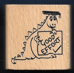DRAGON GOOD ESFUERZO Premio Maestro Gorra de graduación Anita 2002 NUEVO SELLO DE GOMA - Imagen 1 de 2