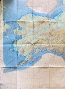 1971 Alaska Jet Navigation Chart JNC 16N Edition 1 Map Vtg 70s - Picture 1 of 11