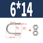 M6,8,10,12 U-Bolts W/Two Nuts U-Shape Pipe Clamp Exhaust Clamps A2 304 Stainless