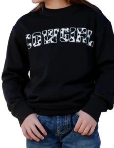 Cruel Girl Western Sweatshirt Girls Crew Neck Cowgirl CWK8002002 - Picture 1 of 1