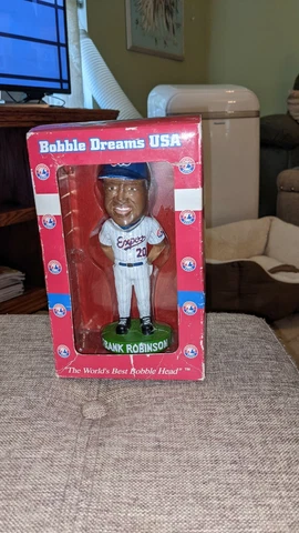 2003 Frank Robinson Montreal Expos SGA Bobble Head Doll in Box Cover