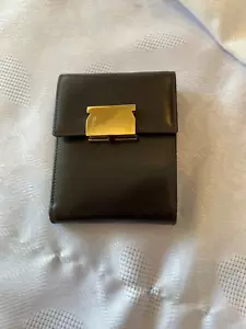 CARTERA DE CUERO NEGRO SALVATORE FERRAGAMO-BI- PLEGABLE PARA HOMBRE - Imagen 1 de 2