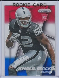 KHALIL MACK ROOKIE CARD Football 2014 RARE PRIZMS VARIATION $$ RC Raiders Bears! - Picture 1 of 2