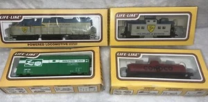 V•Life-Like Delaware & Hudson Deluxe Train Locomotive #7301 & Caboose + 2 Extras - Picture 1 of 23