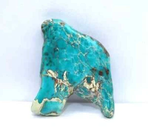 Pietra preziosa grezza naturale certificata 51 ct Arizona Superior blu cielo lastra turchese - Foto 1 di 5