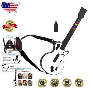 Authentic Wireless Gaming Guitar Controller for Guitar Hero & Fortnite Festivals - Picture 1 of 9