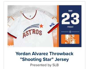 Houston Astros SGA - Yordan Alvarez Shooting Star Jersey NEW Adult XL FREE SHIP - Picture 1 of 4