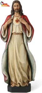 BC Catholic Sacred Heart of Jesus Statue, Jesus Christ Figure, Religious Gifts I - Picture 1 of 12