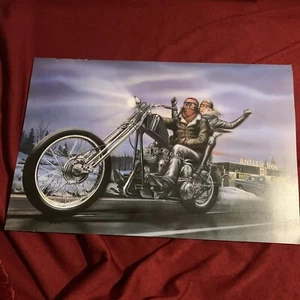 Making It Home Harley Davidson David Mann Poster Print - Picture 1 of 1