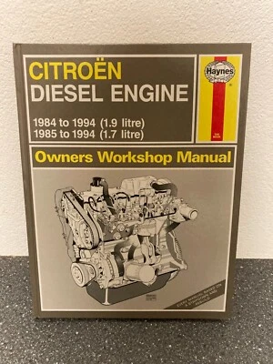Citroën Diesel Engine (1984-1994) Haynes Owners Workshop Manual - 1.7L & 1.9L - Imagen 1 de 4