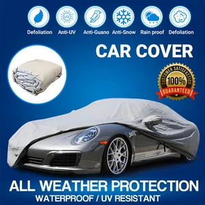 Full Car Cover Waterproof UV All Weather Protection Rain Snow Dust Resistant SUV - Picture 1 of 23