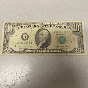1985 $10 Ten Dollar Bill Federal Reserve Note Vintage 39 Years Old! Rare - Picture 1 of 8
