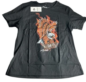 Camiseta Metal Mulisha Mujer SOAR RELAXED TEE Talla Grande Negra - Imagen 1 de 3