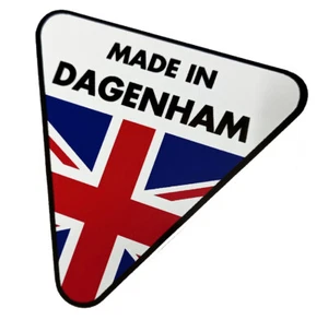 Made in Dagenham White Sticker - Cortina Corsair Escort Anglia 100E 105E Zephyr - Picture 1 of 1