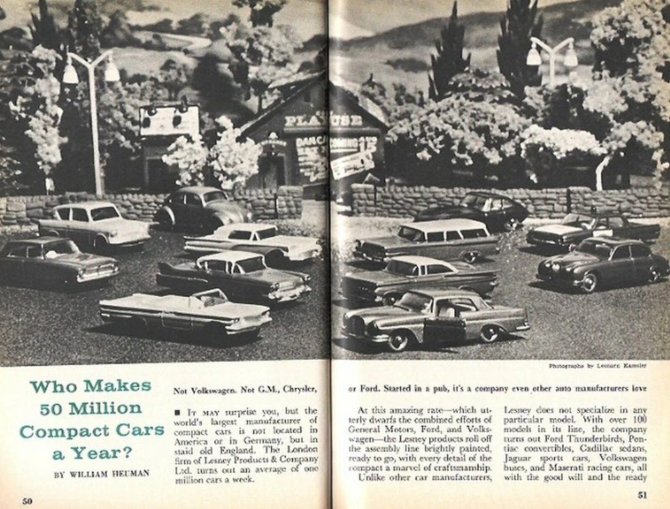 CARRO DE BRINQUEDO MATCHBOX 1963 RECURSO DE FOTO DE REVISTA ESCASSO * FEITO EM LESNEY INGLATERRA - Imagem 1 de 1