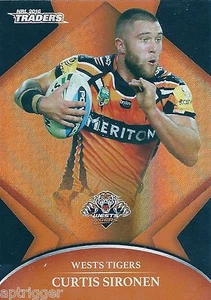 2016 NRL Traders Parallel (P158) Curtis SORONEN Wests Tigers - Picture 1 of 1