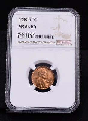 1939-D Lincoln Wheat Cent - NGC MS66RD (49467-K) - Image 1 of 4