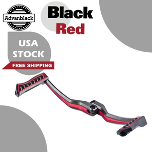 Black / Red Vengeance Heel Toe Shift Peg Levers For Harley Tourings & Softail - Picture 1 of 8