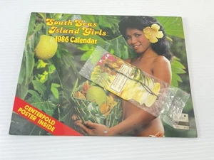 South Seas Island Girls 1986 Vintage Pin Up calendar With Poster  Hawaii - Picture 1 of 8